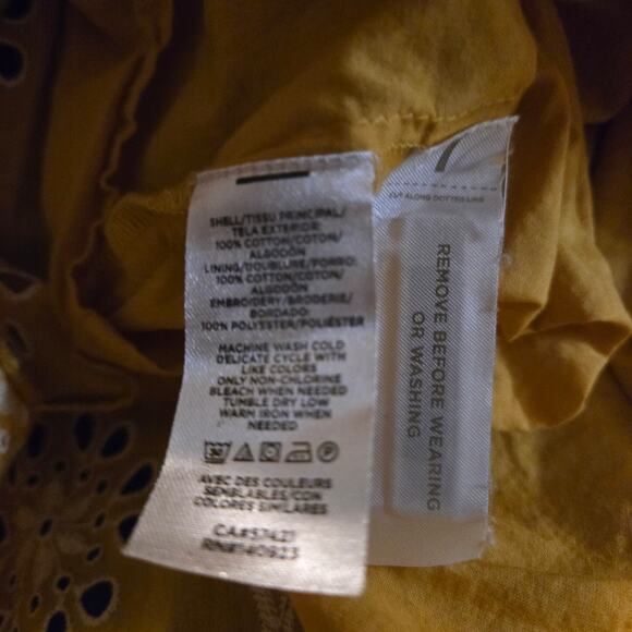 LOFT Yellow Floral Mini Dress - Picture 4 of 8